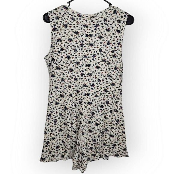 Ultimate Blues Vintage 90s Women's Floral Cotton Romper size Small - Picture 4 of 7